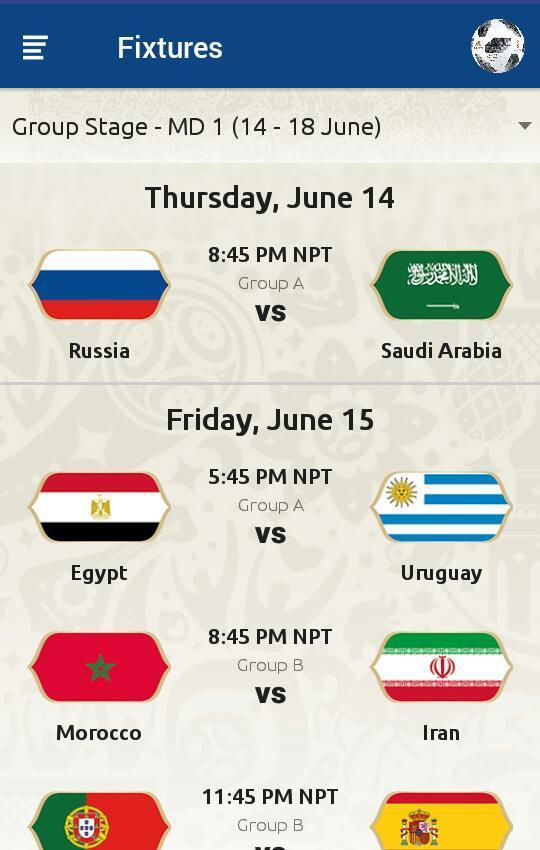 Nepal: Fantasy World Cup 2018 Russia