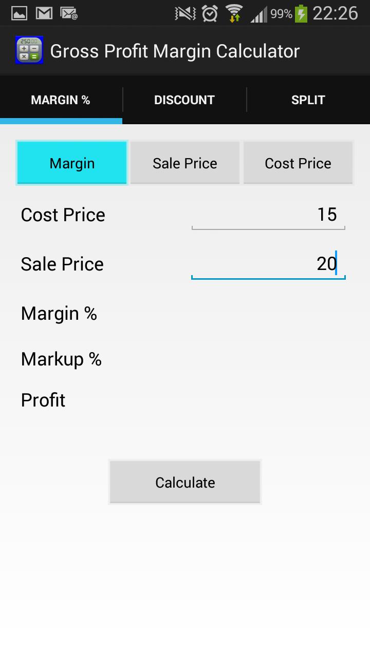 Gross Profit Margin Calculator
