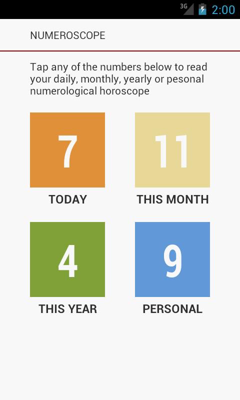 Numeroscope - Daily Horoscope