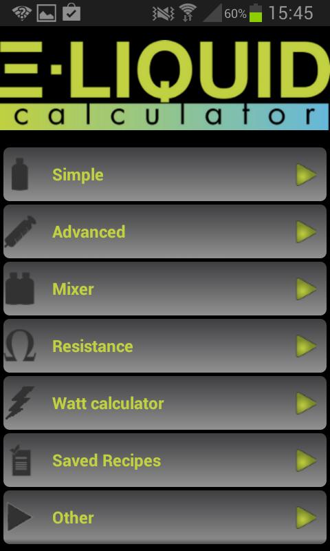 E-Liquid Calculator