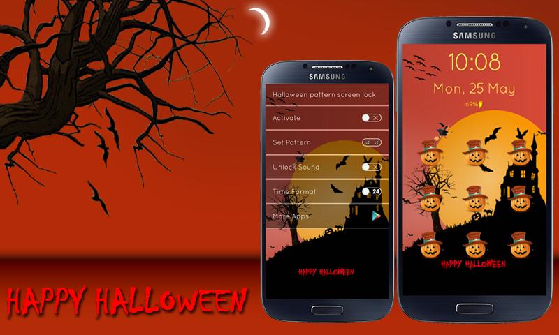 Halloween Pattern Screen Lock