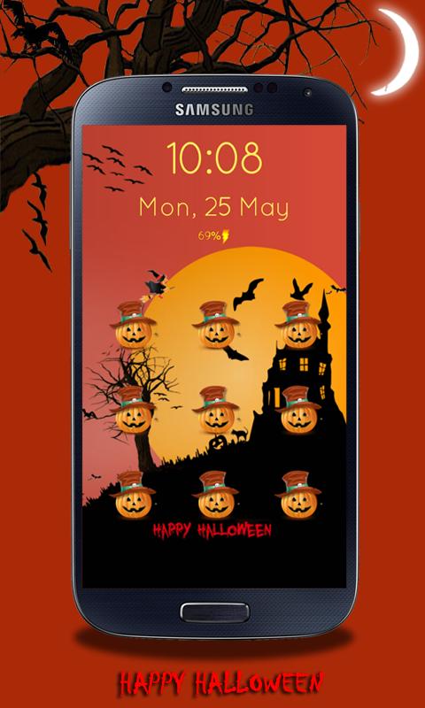 Halloween Pattern Screen Lock