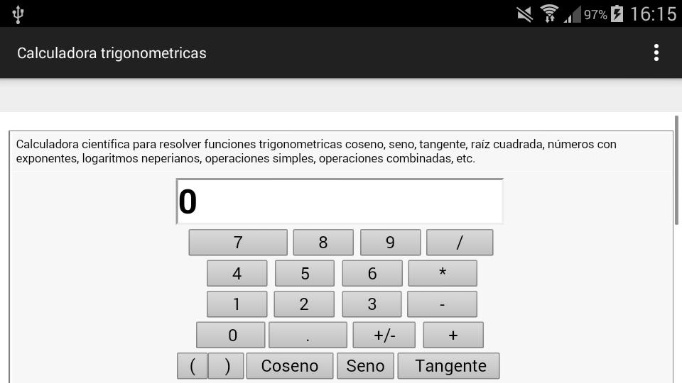 Calculadora trigonometricas