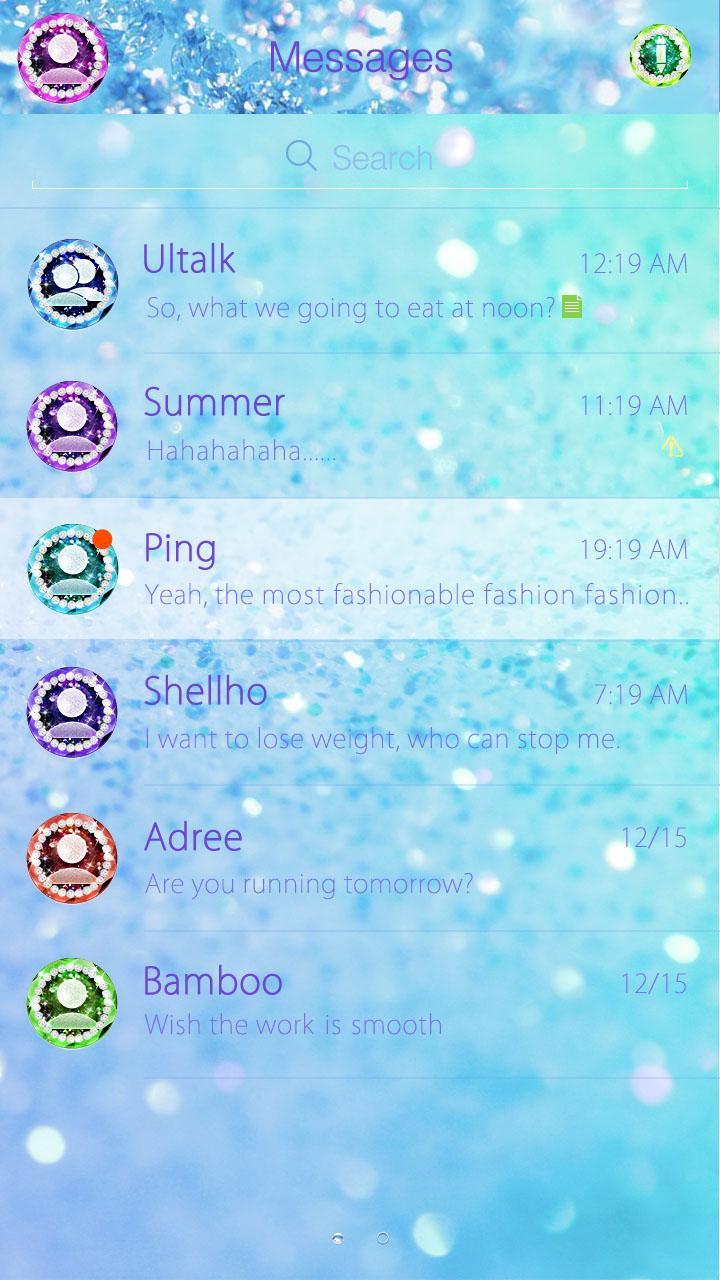 GO SMS PRO COLOR DIAMAND THEME