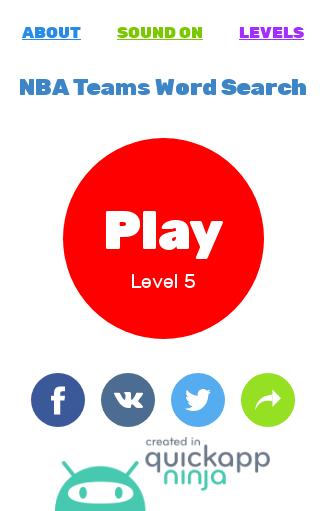 Basketball Teams Word Search