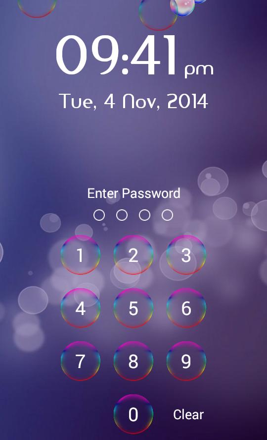 Bubble Lock Screen