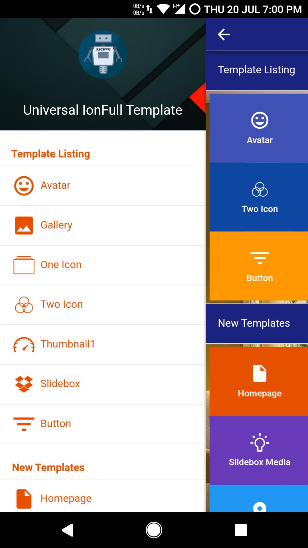 Universal Ionic/Phonegap/Cordova Templates