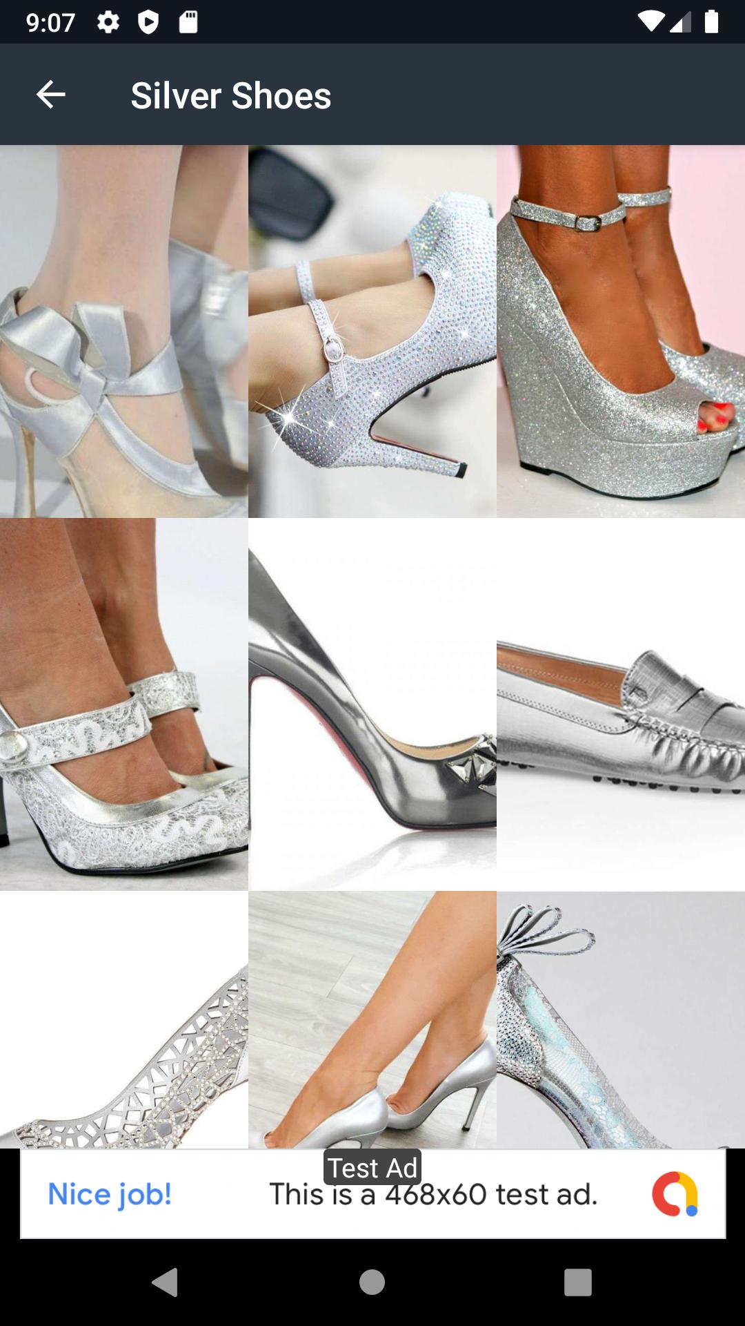 Silver Shoes Designs