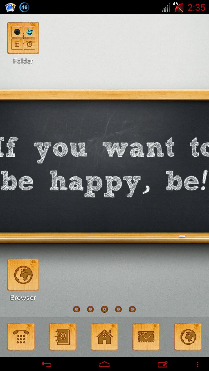 Chalk GO Launcher EX theme