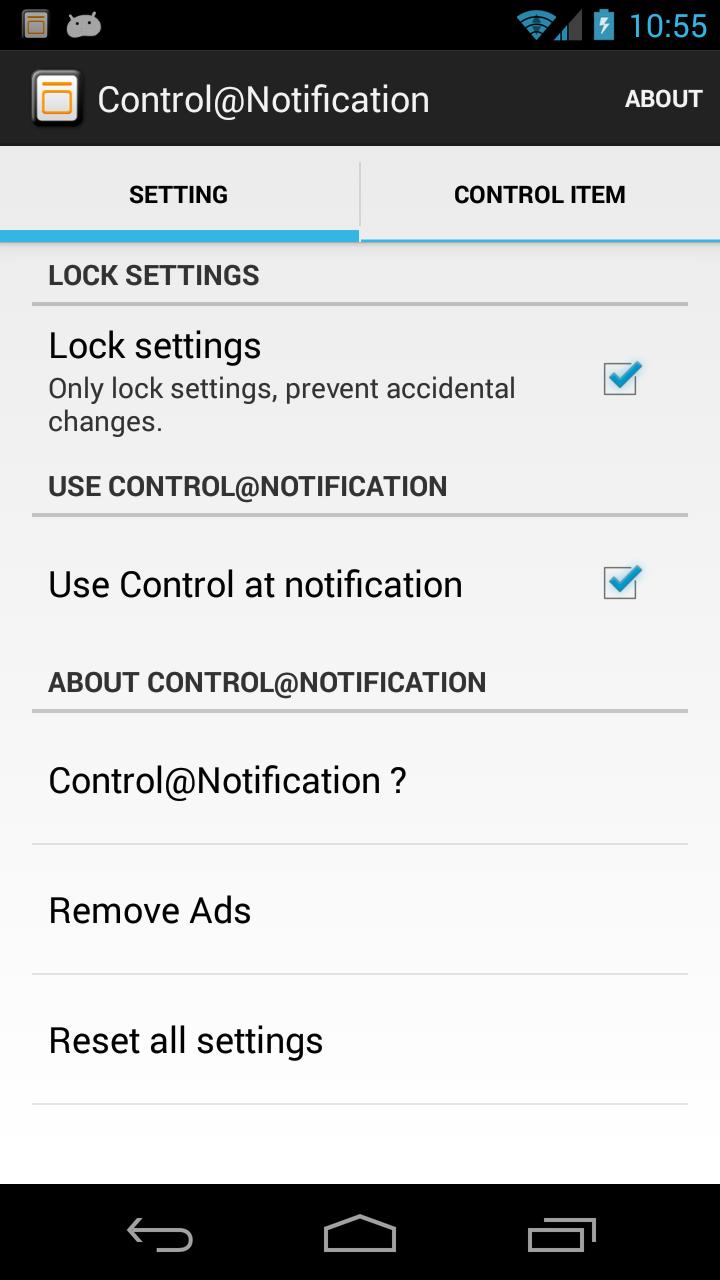 Control@Notification