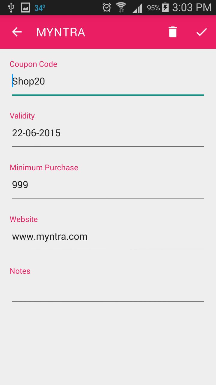 Coupner - Coupon Organizer