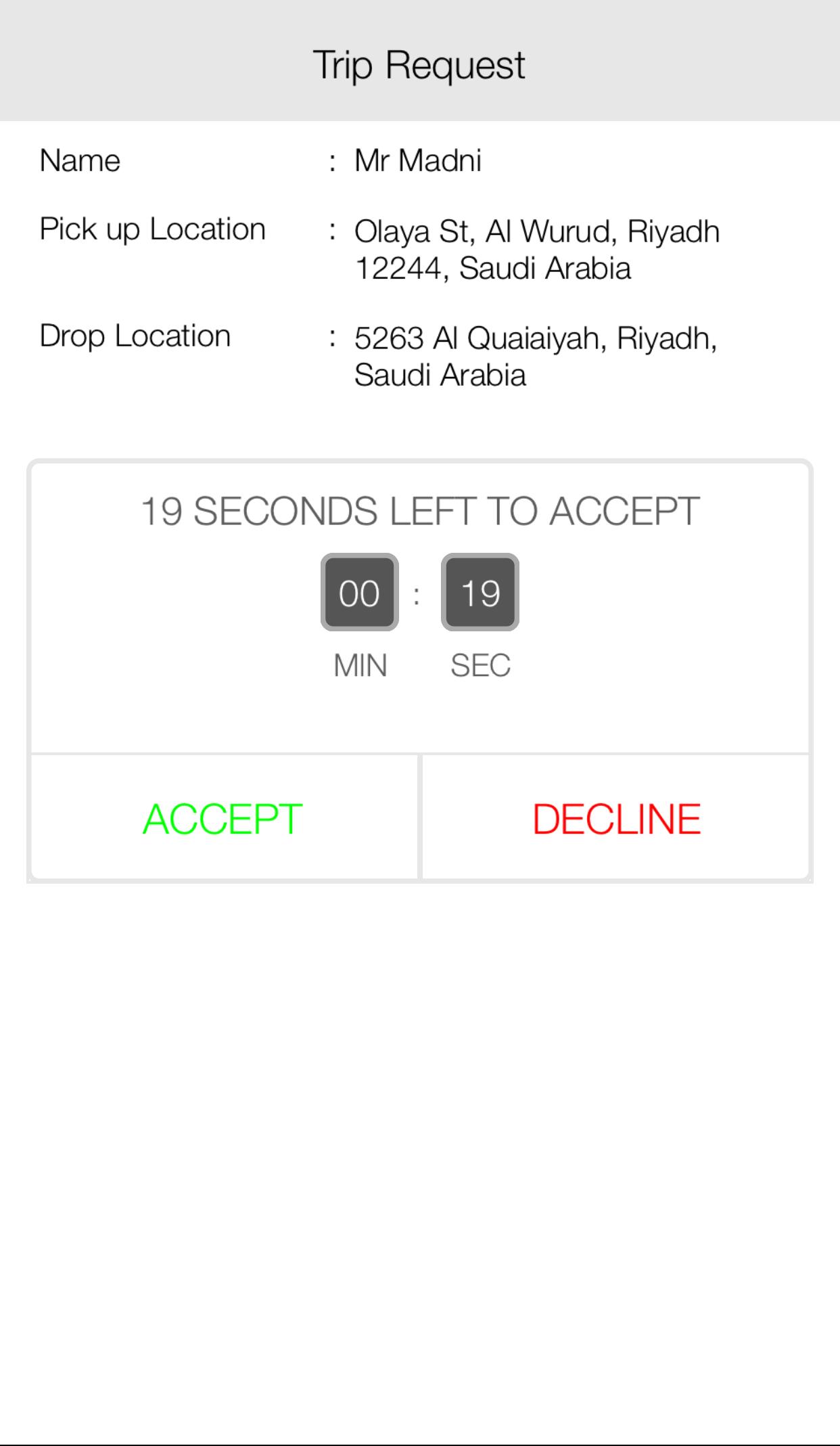 Taxicom Saudi - Driver