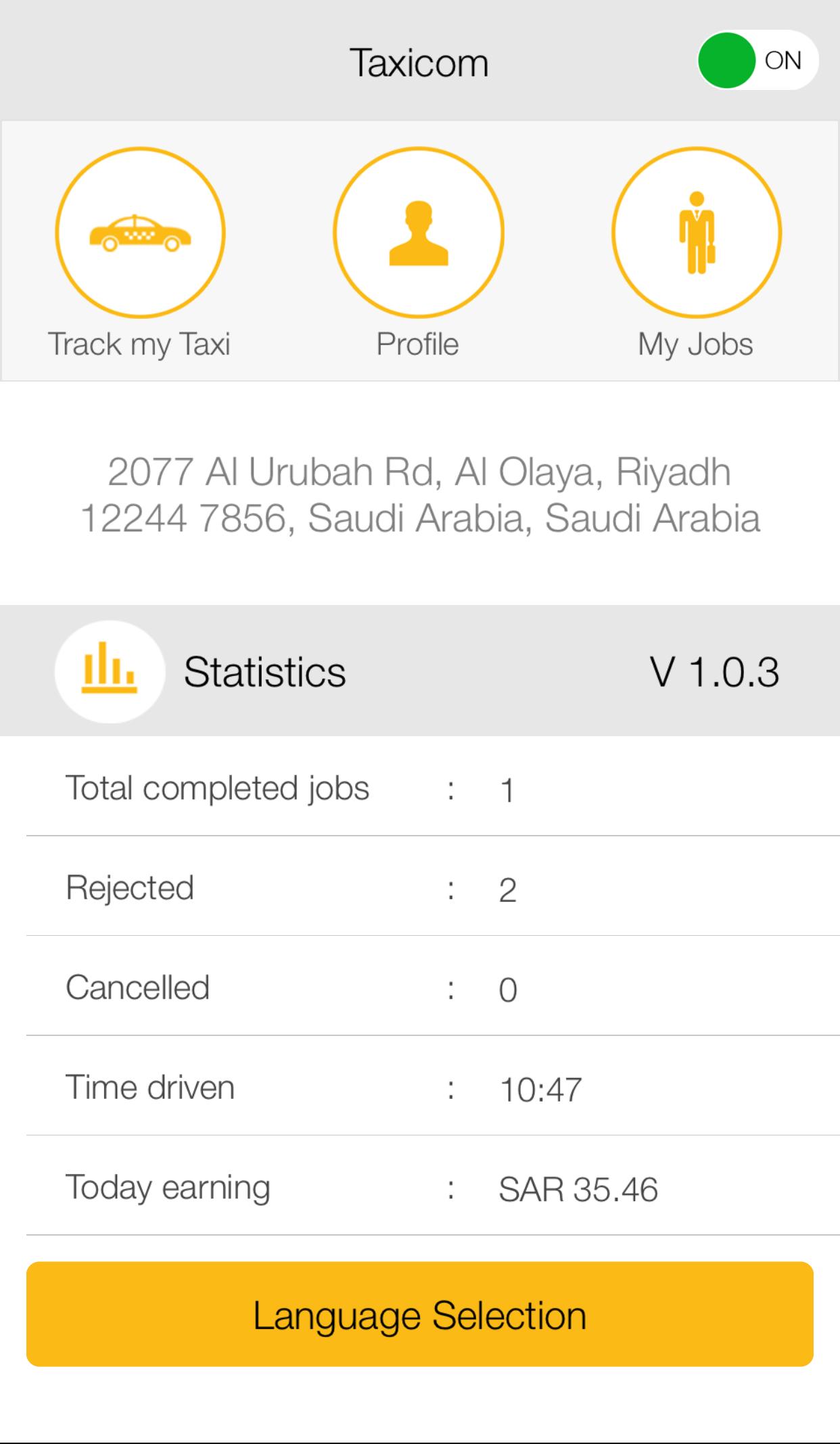 Taxicom Saudi - Driver