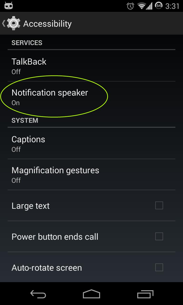 Notification Speaker