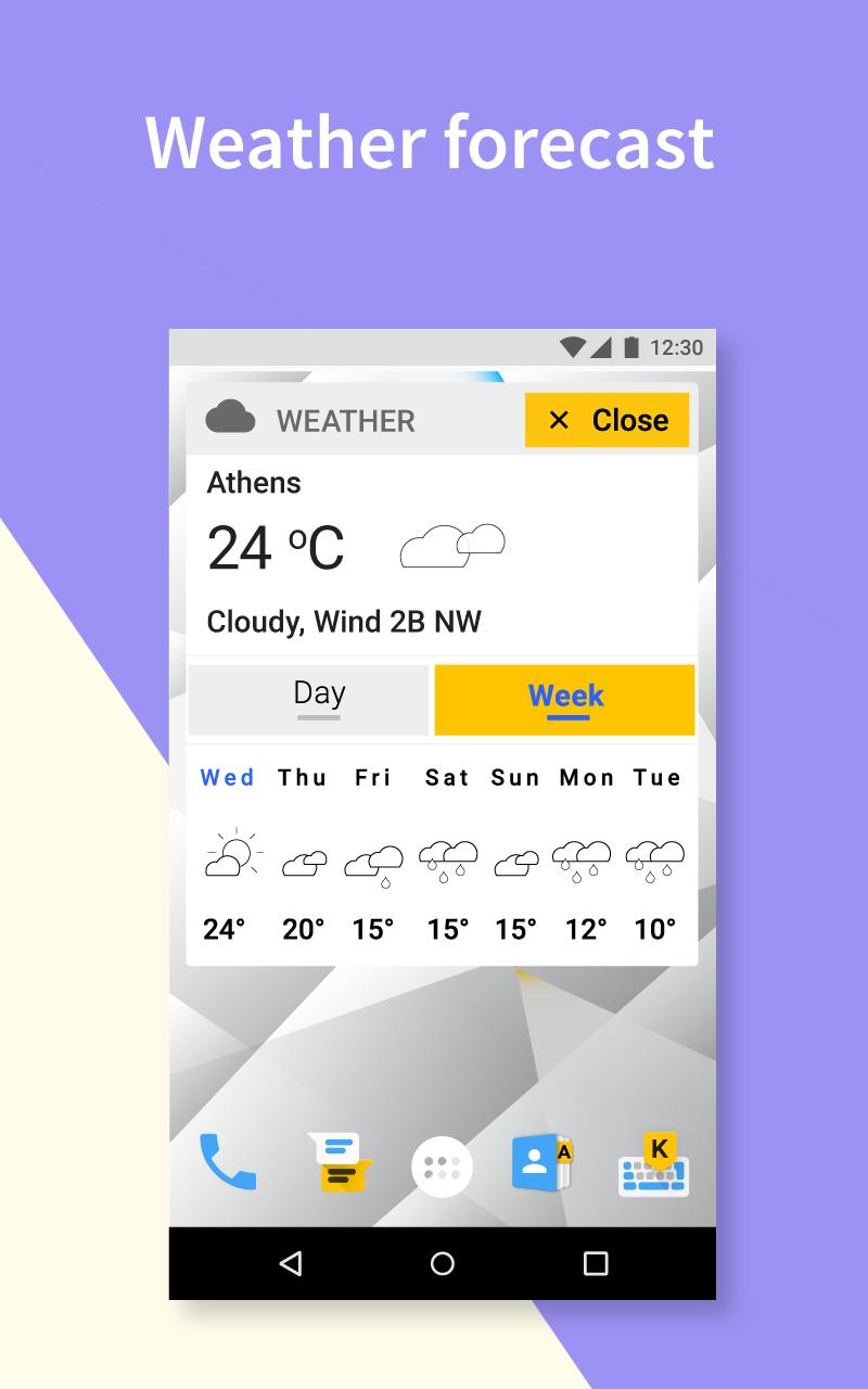 Katsuna Homescreen widget