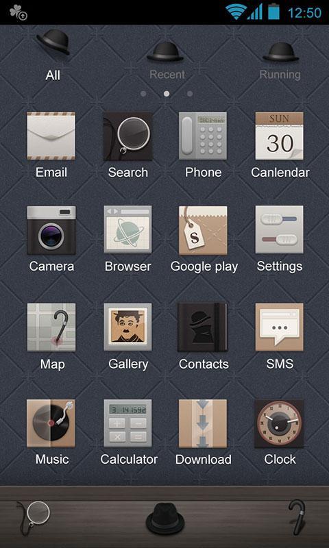 Gentleman GO Launcher Theme