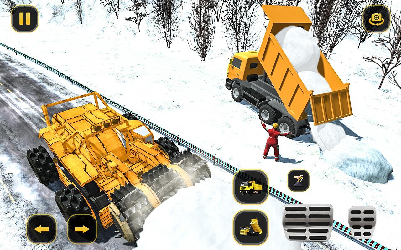 Snow Plow Truck Driving Sim
