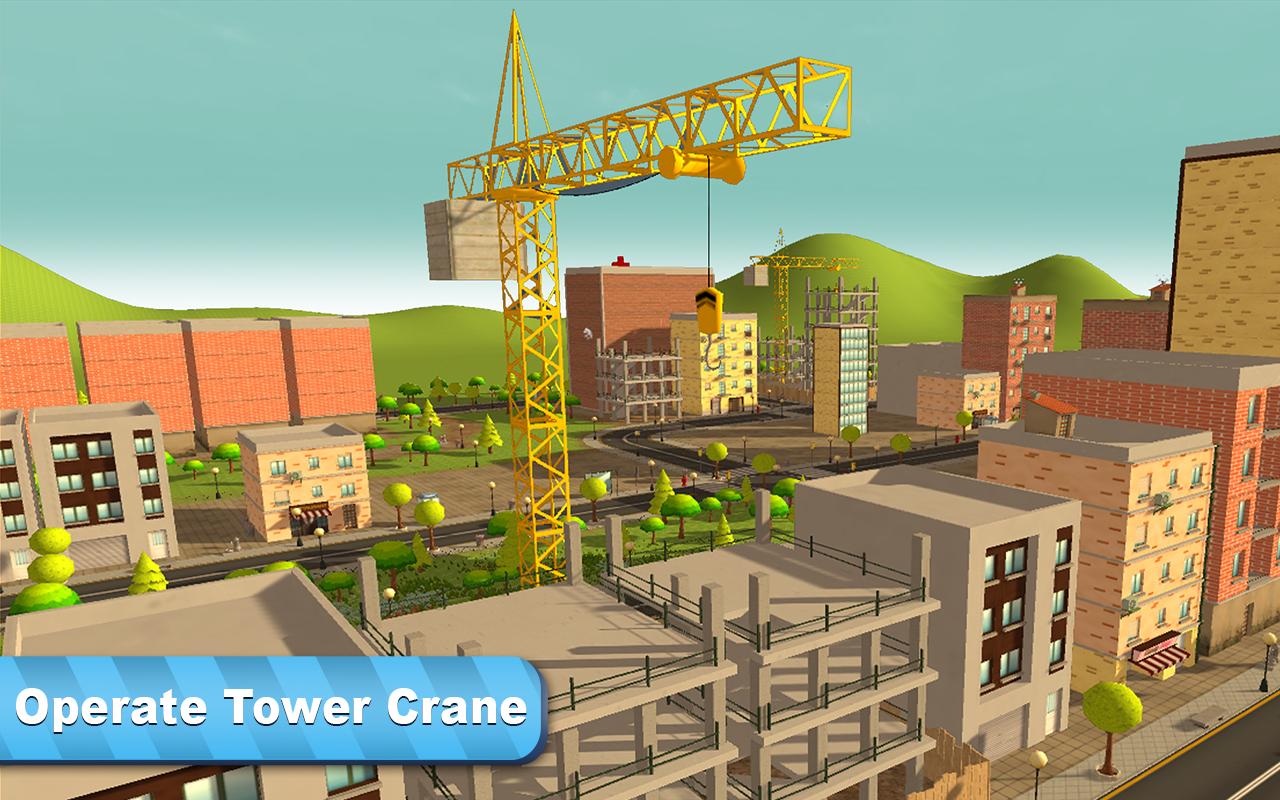 City Tower Crane Simulator 3D