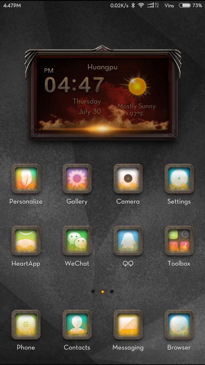 Flames  Hola 3D Launcher Theme