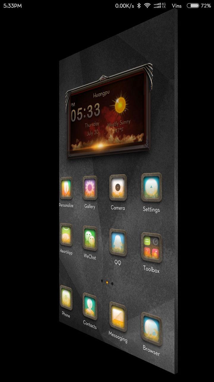 Flames  Hola 3D Launcher Theme