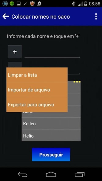 Draw from a paper bag