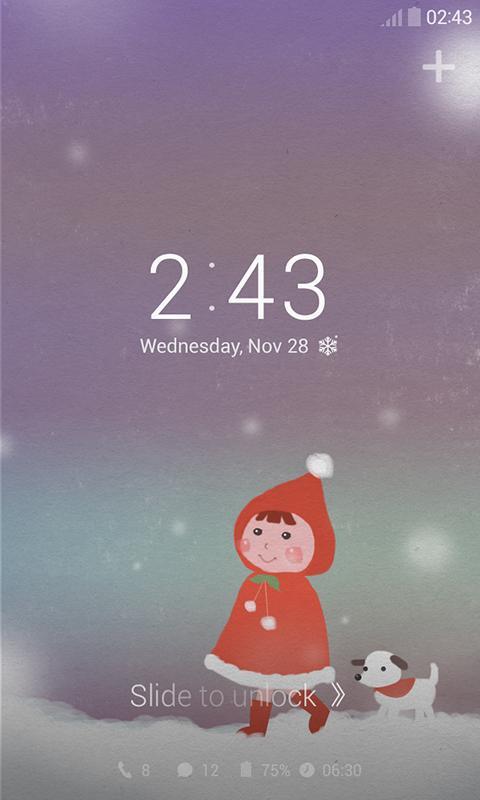 Snowy Day Dodol Locker Theme