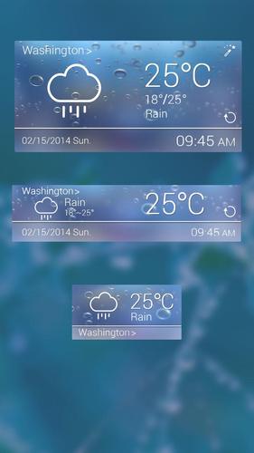 Gray Zone Weather Widget Theme