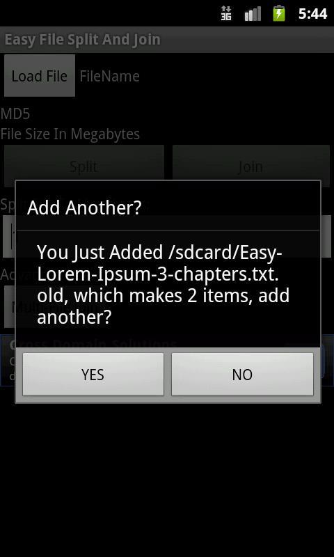 Easy File Split and Join