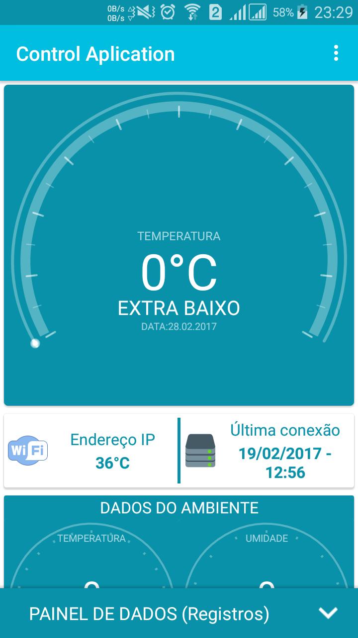 Interface Controle WiFi Temper