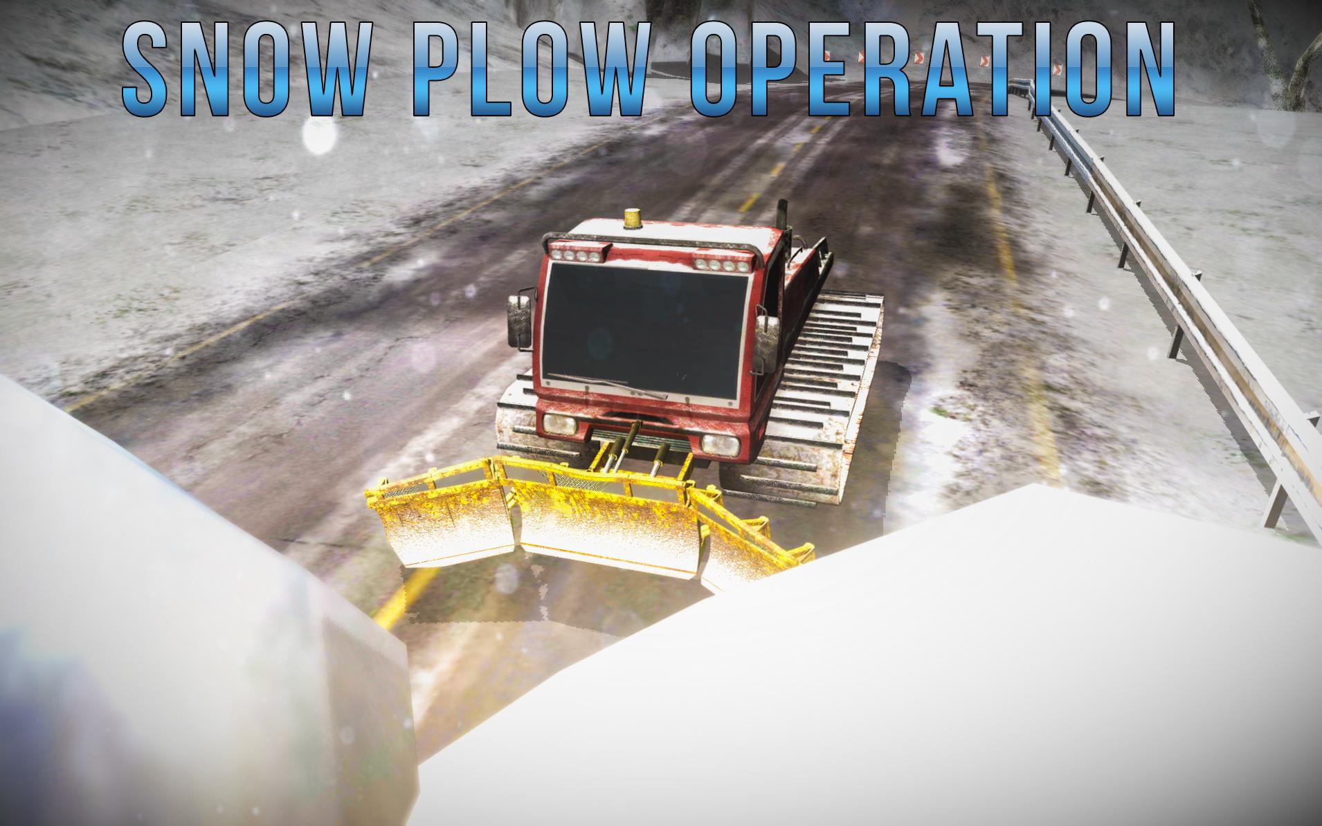 Heavy Snow Excavator Crane Op