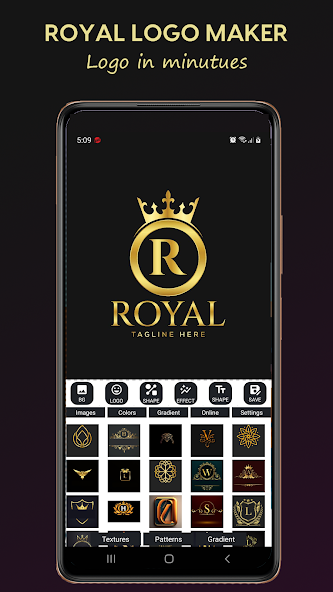 Royal Logo Maker, Logo Design
