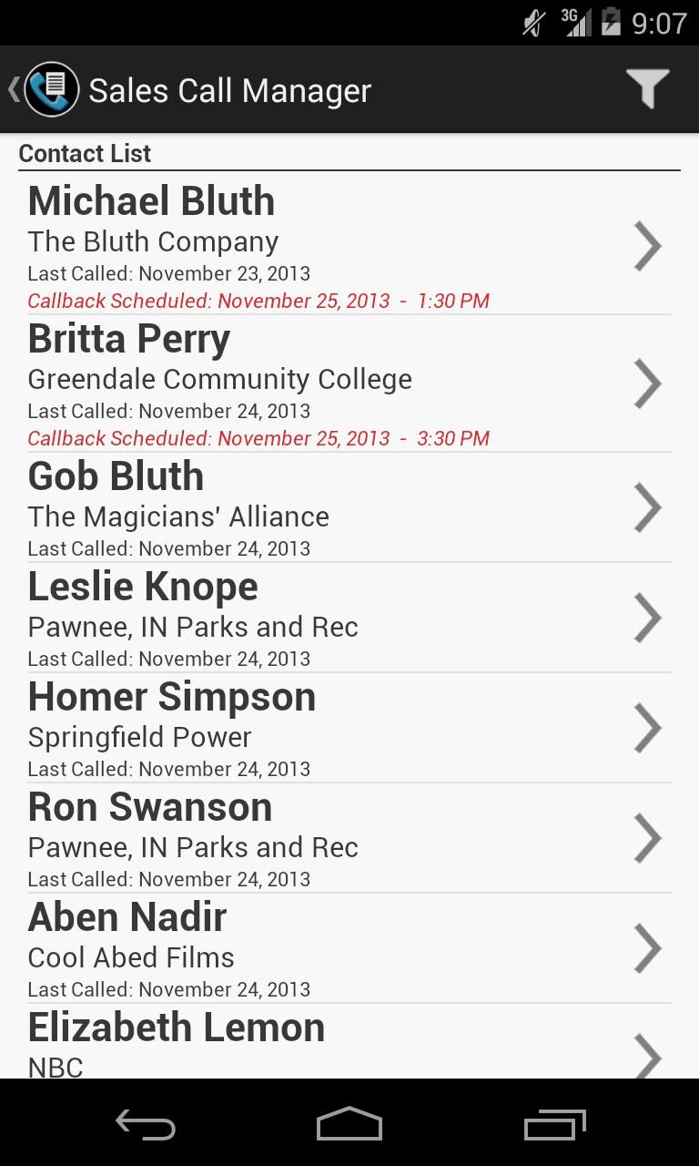 Sales Call Manager (Trial)