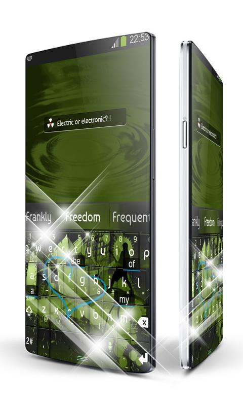 Electric green Keypad Art