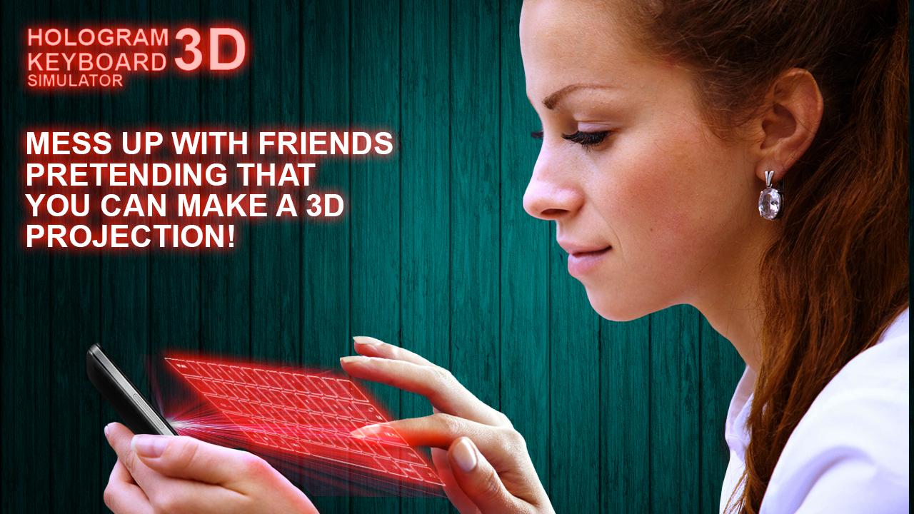Hologram Keyboard 3D Simulator
