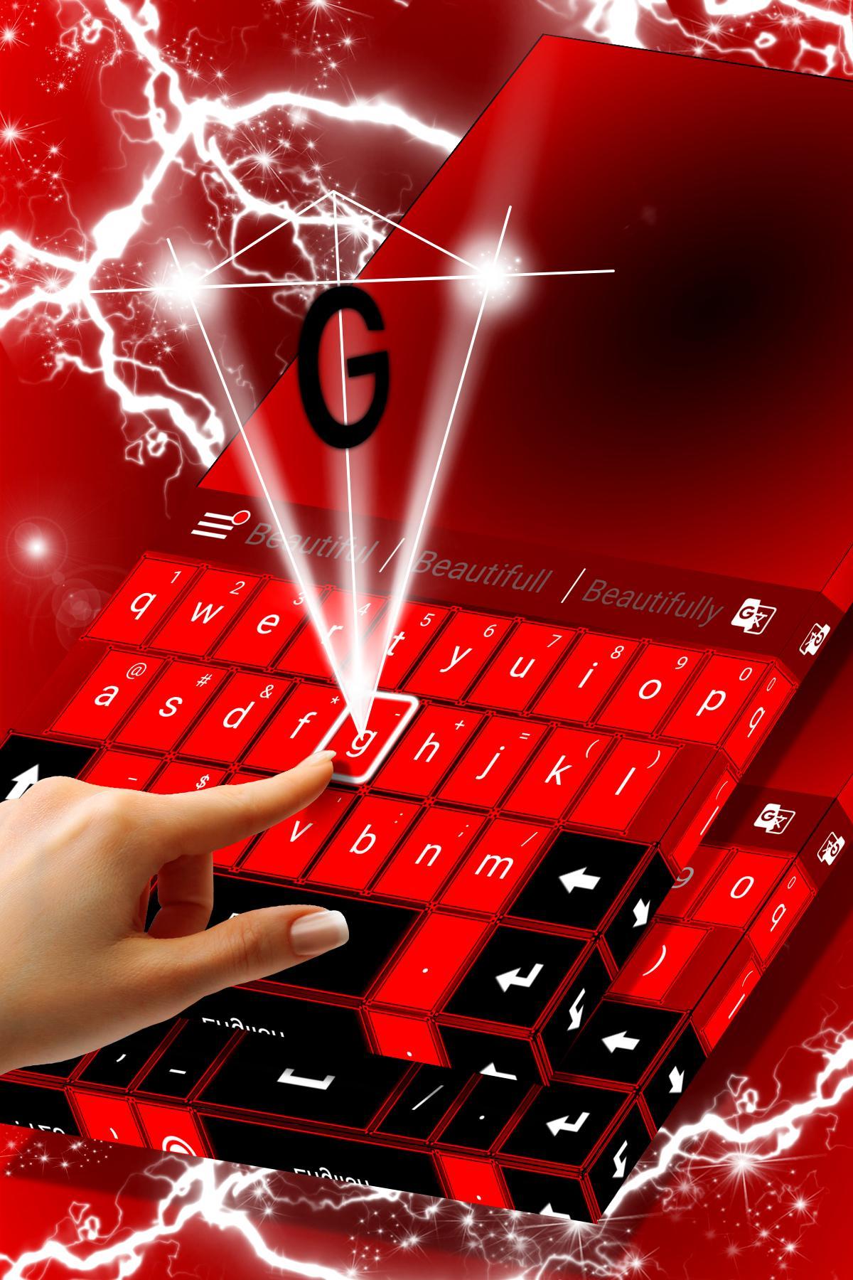 Red Black Keyboard Theme