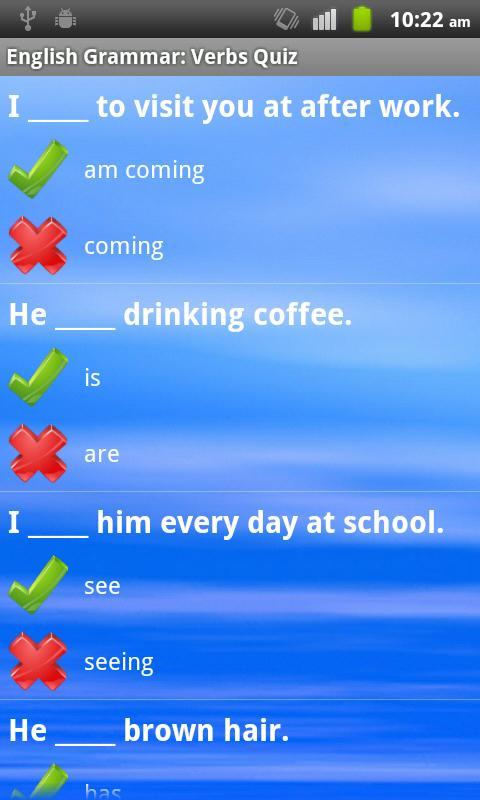 English Grammar: Verbs Free