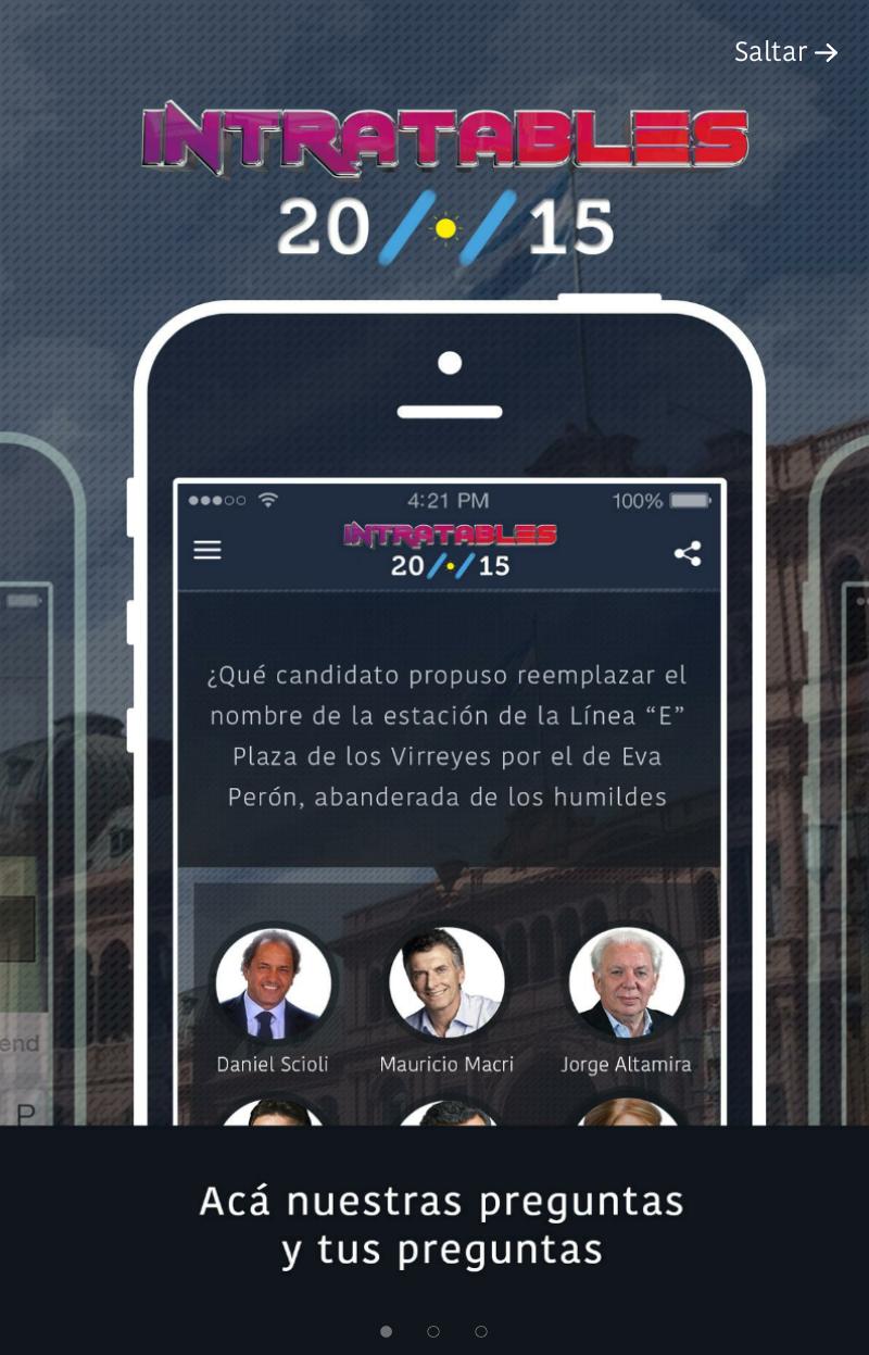 Intratables, Elecciones 2015