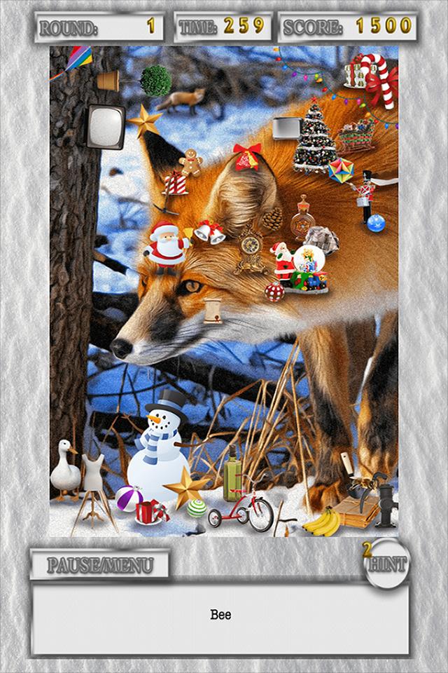 Hidden Object Winter Animals Holiday Objects Game
