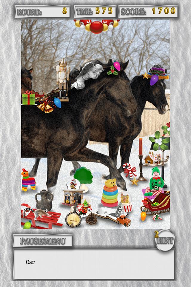 Hidden Object Winter Animals Holiday Objects Game
