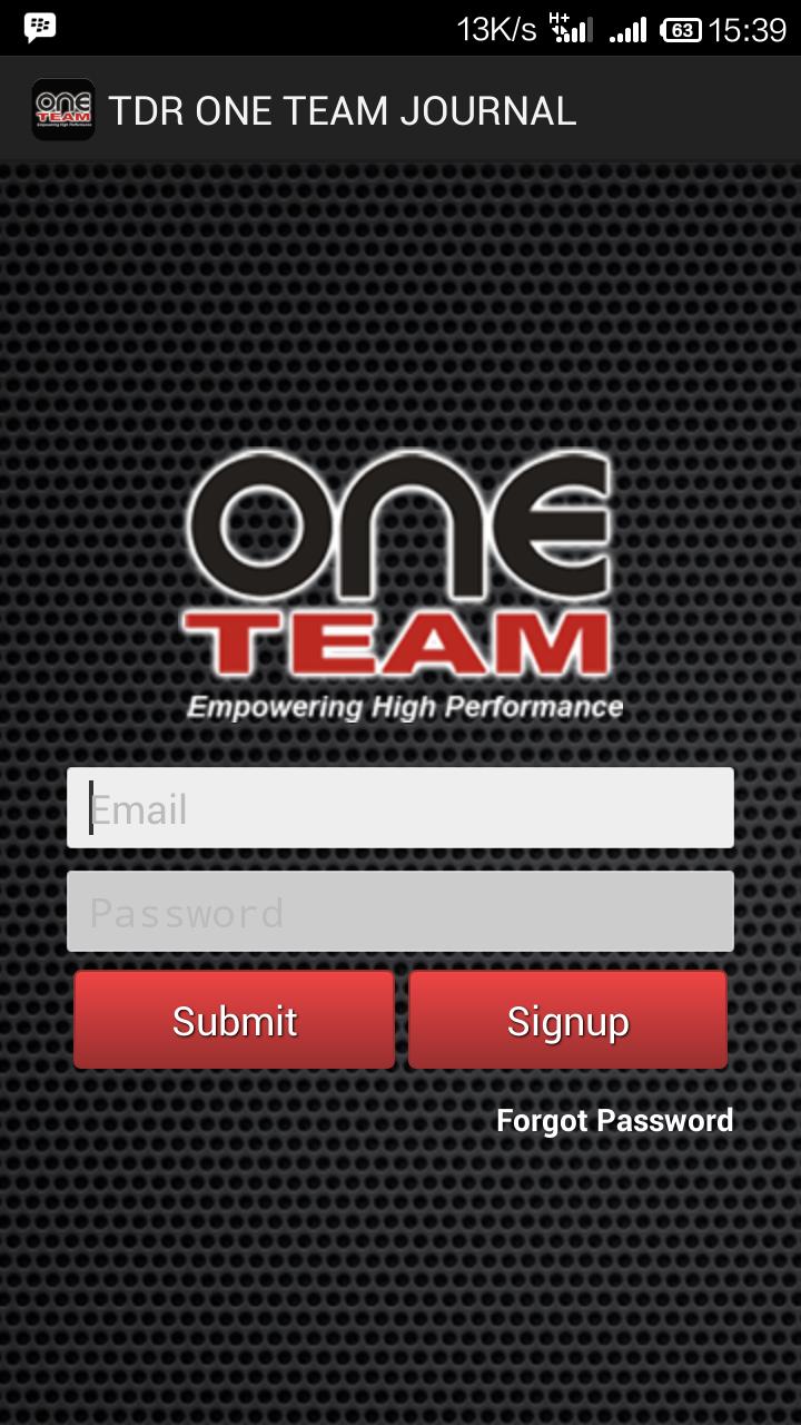 One Team Vehicles Journal