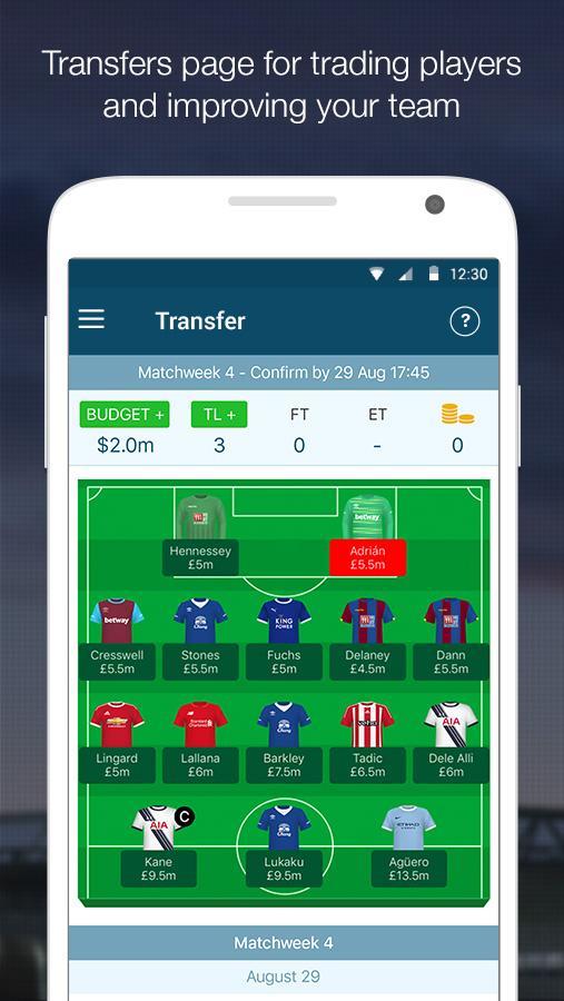 EPL Manager Fantasy Football