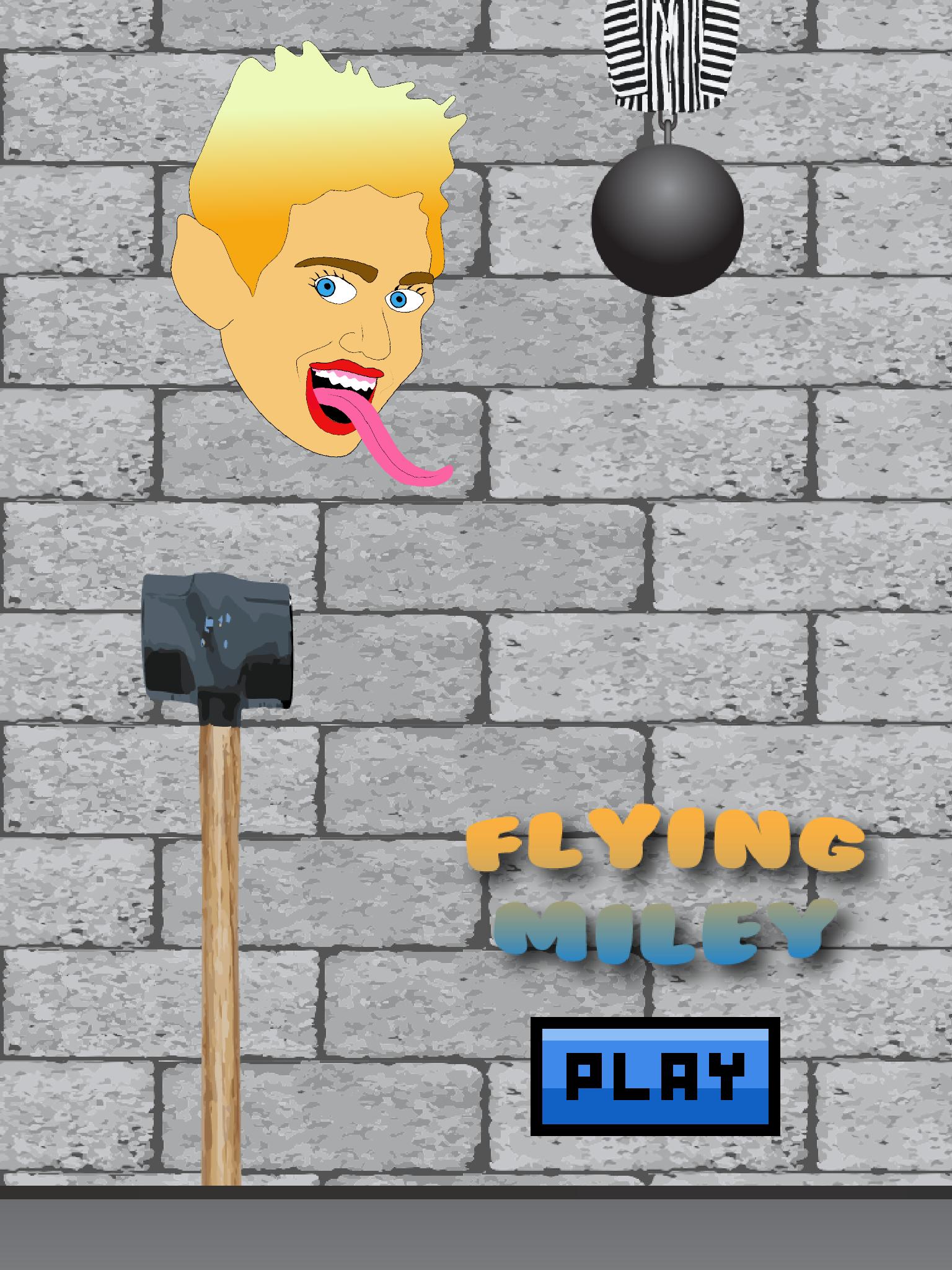 Flying Miley Cyrus Wreck Ball