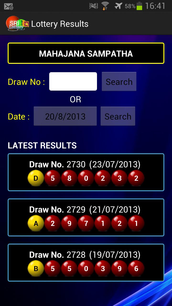 Sri Lankan Lottery Results