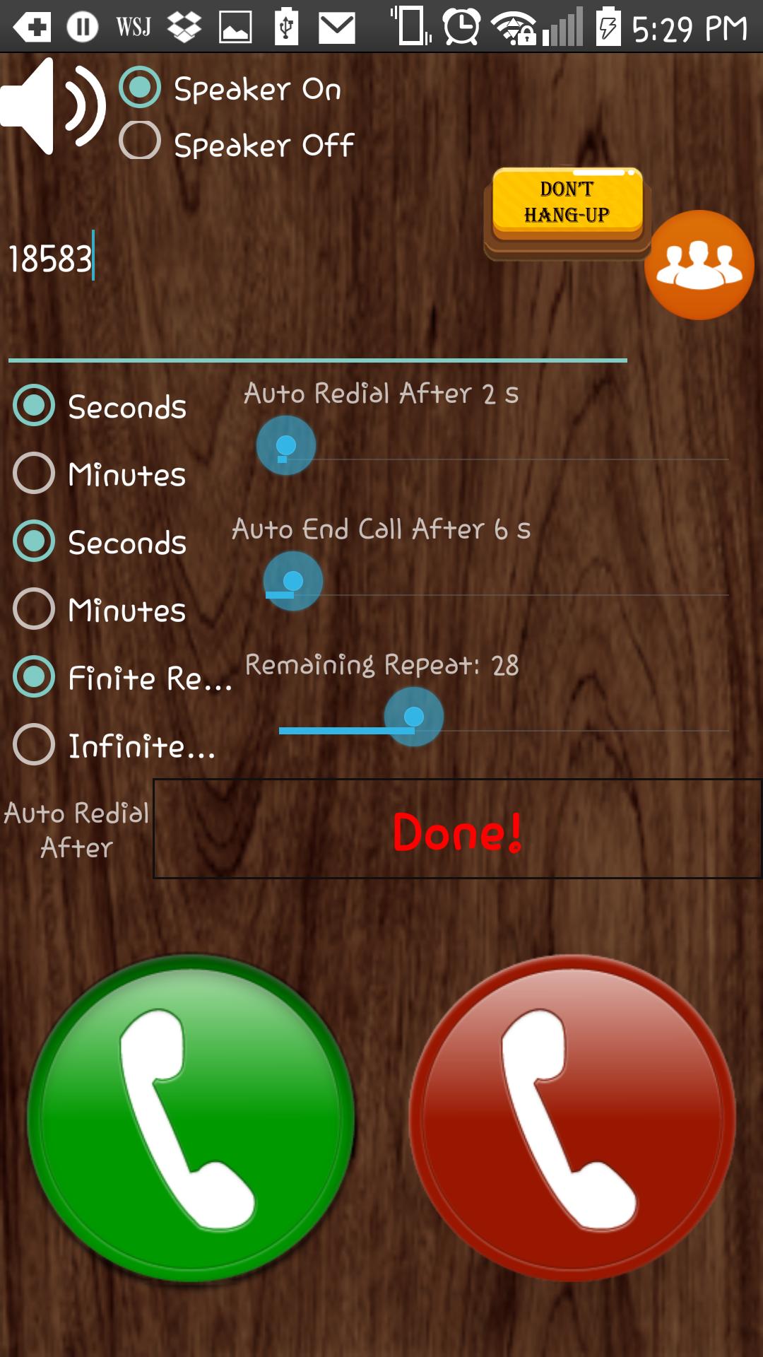 Auto Redial - Call Redialer
