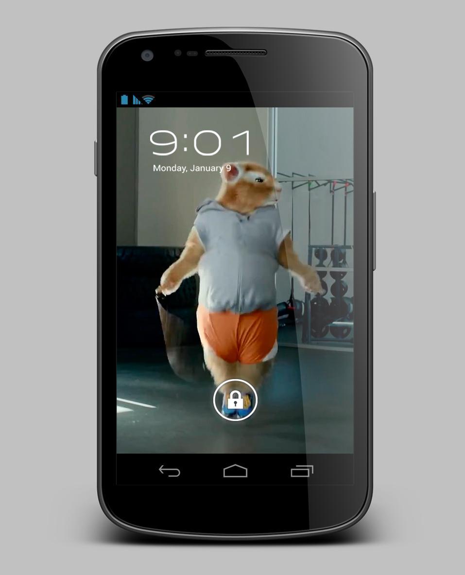 Hamster Athlete Live Wallpaper
