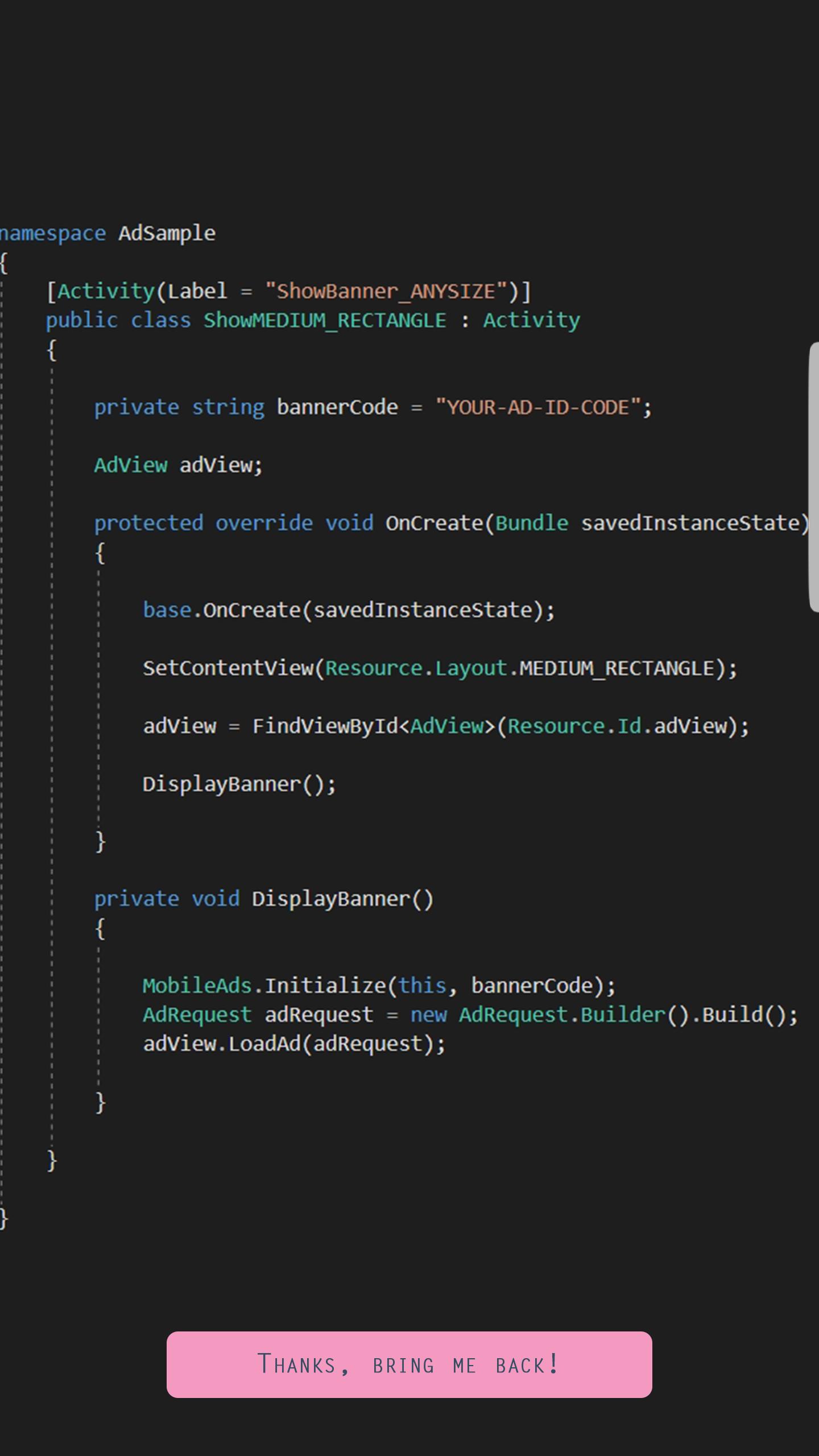 Mobile Ads Example: Interstitial  +Banner + Video