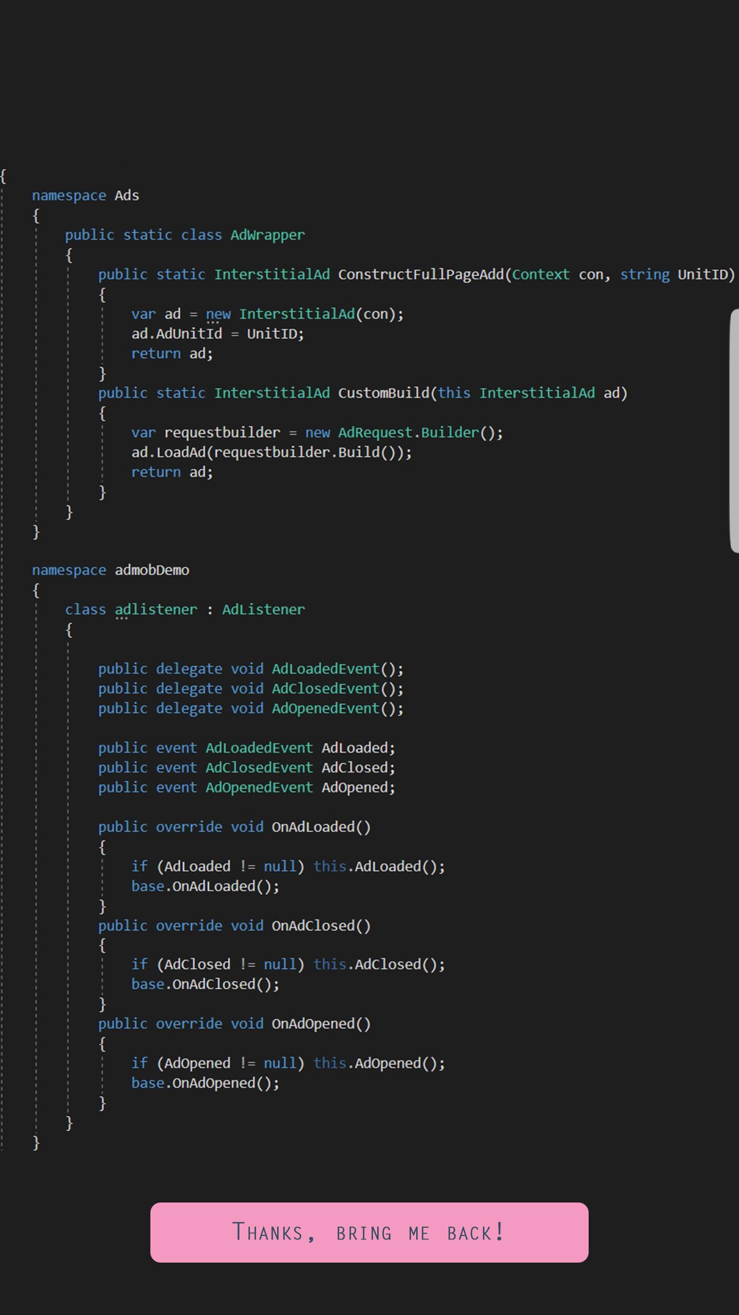 Mobile Ads Example: Interstitial  +Banner + Video