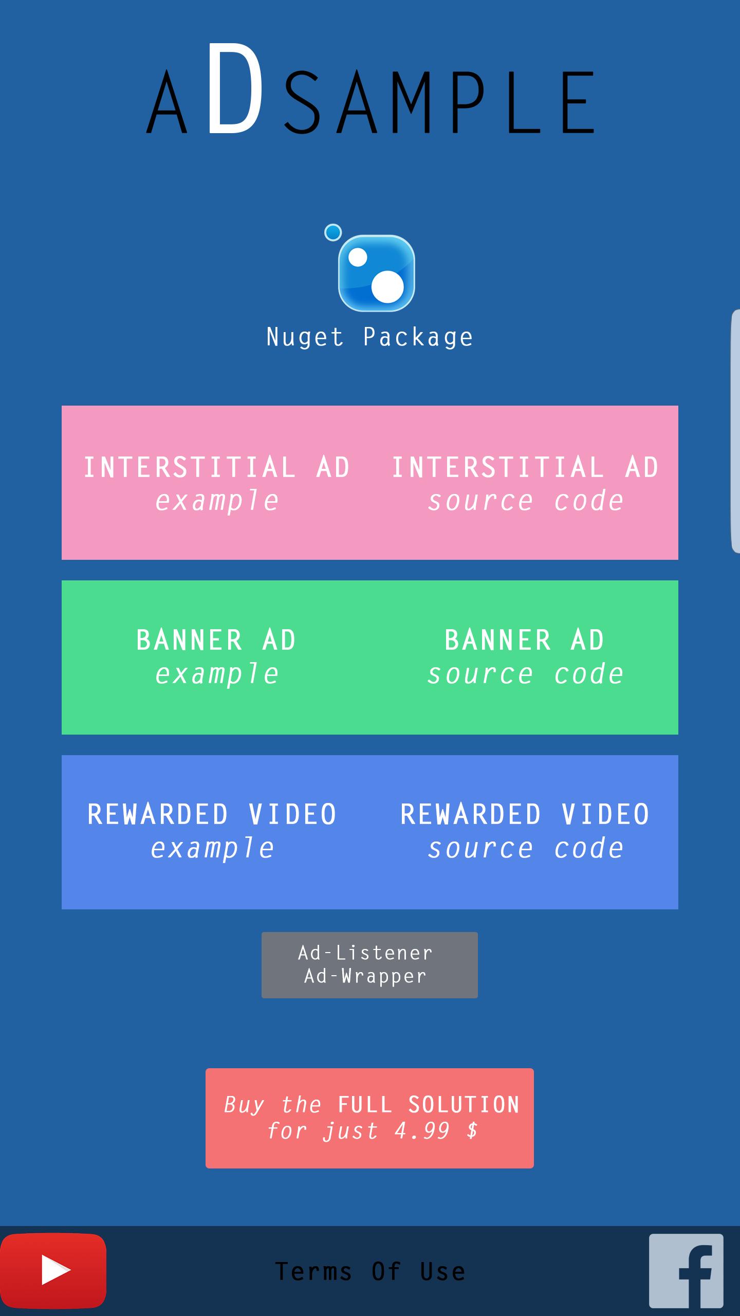 Mobile Ads Example: Interstitial  +Banner + Video