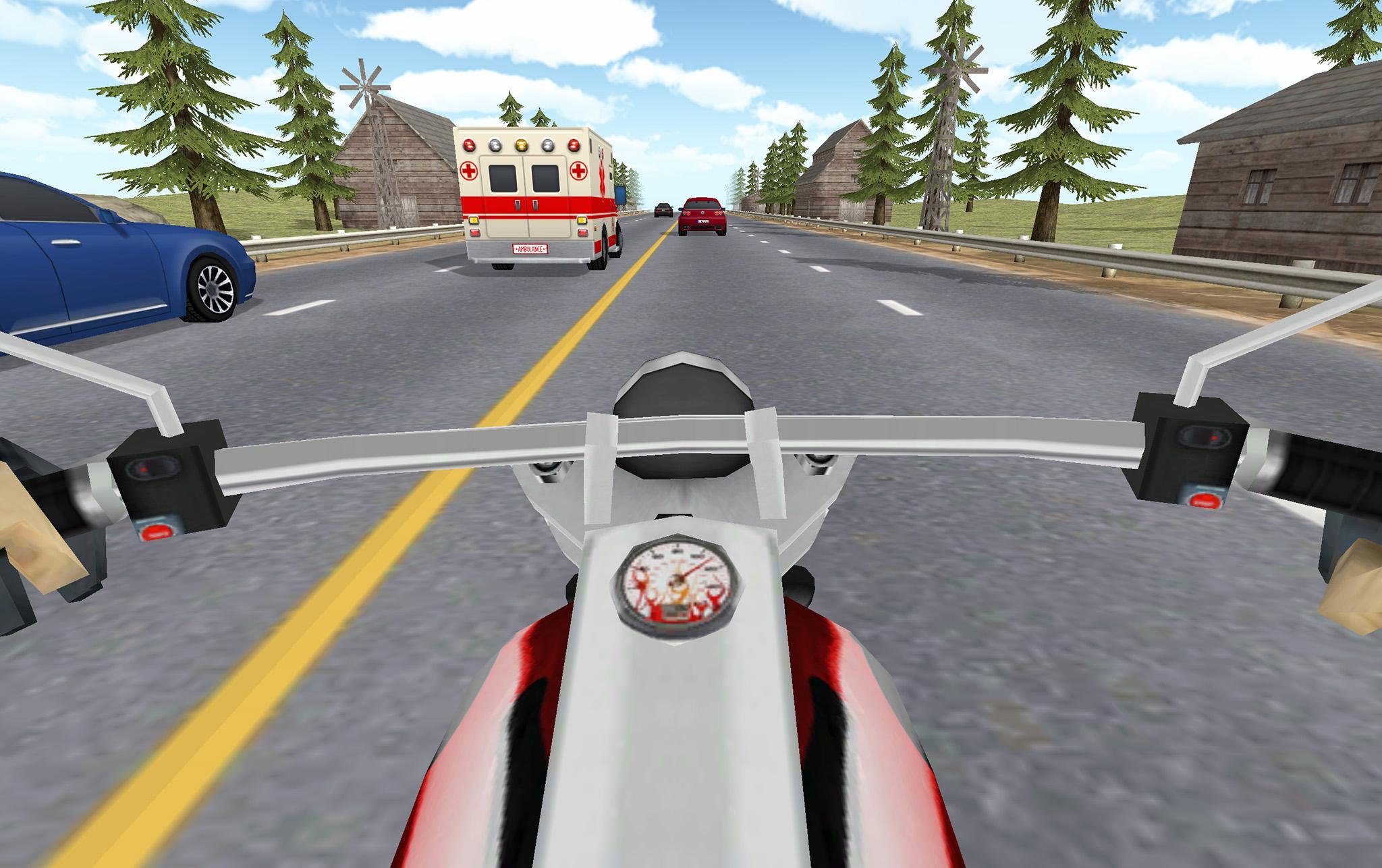 Highway Traffic Rider 3D - Moto Racing Simulator