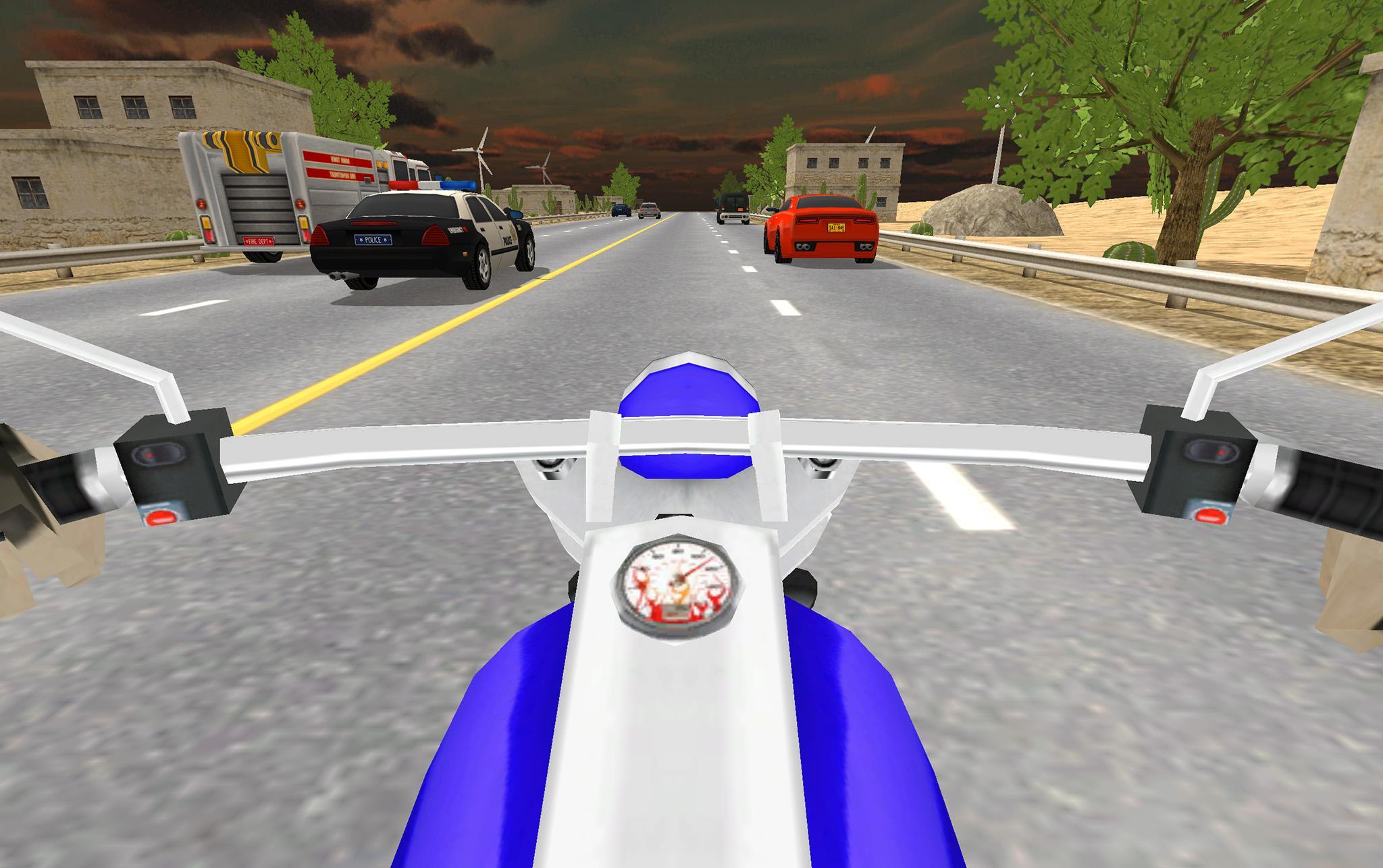 Highway Traffic Rider 3D - Moto Racing Simulator